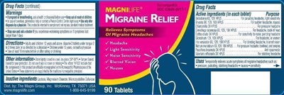 Migraine Relief 5-19-15 Lbl (Mgni0001 Migraine Relief 5 19 15)